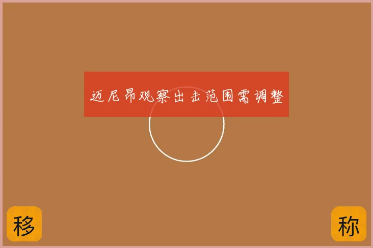 迈尼昂观察出击范围需调整