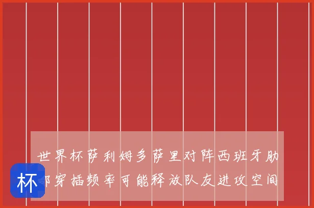 世界杯萨利姆多萨里对阵西班牙肋部穿插频率可能释放队友进攻空间
